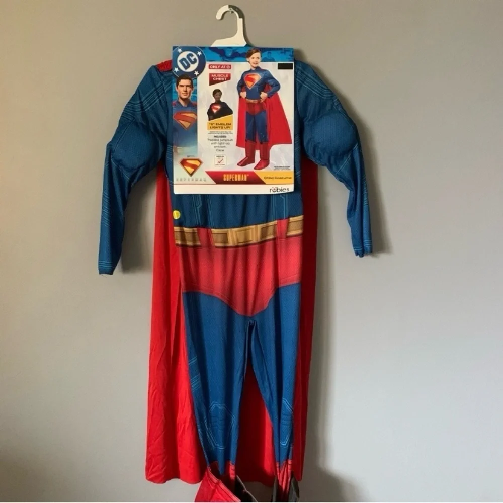 NWT. RUBIES DC Superman Kids Superhero Costume